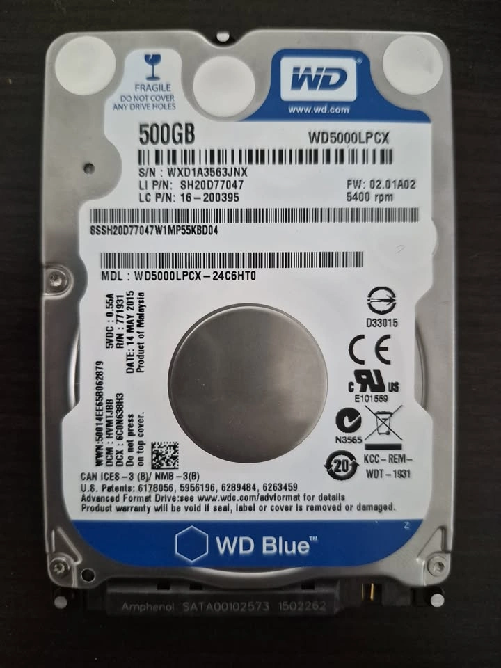 Western Digital Blue 500GB Laptop HDD - photo 2