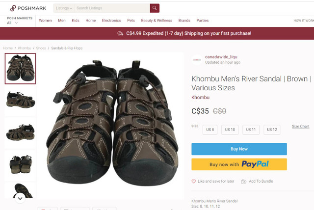 Men's Outdoor/ Hiking Sandals - photo 3