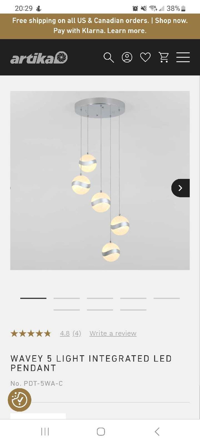 5 LED Pendant Light Fixture - photo 2