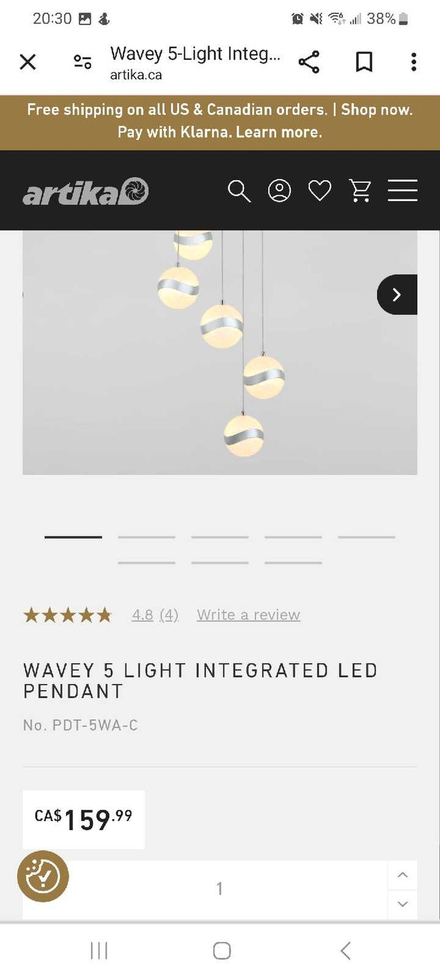 5 LED Pendant Light Fixture - photo 4