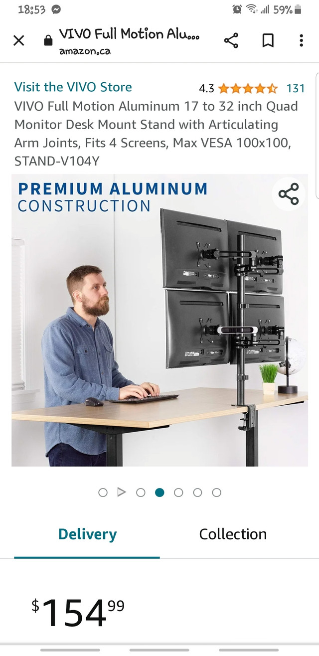 Quad Monitor Desk Mount Stand - photo 3