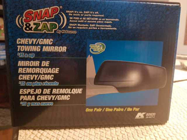 Snap & Zap Custom Fit Towing Mirror for Chevy & GMC - photo 2