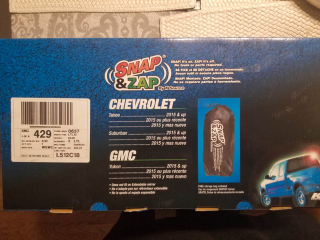 Snap & Zap Custom Fit Towing Mirror for Chevy & GMC - photo 3