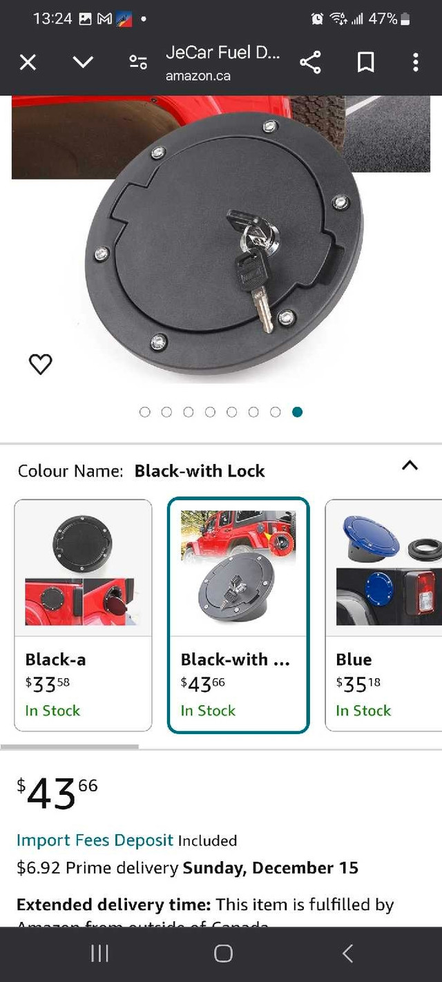 Jeep Locking Gas Cap 2007 to 2018 - photo 5
