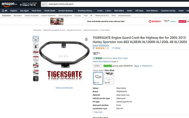 Sportster Motorcycle Engine Guard Crash Bar - photo 5