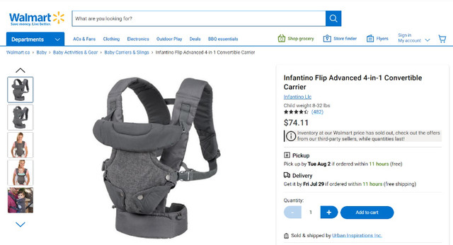 Infantino Flip Advanced 4-in-1 Convertible Carrier - photo 5