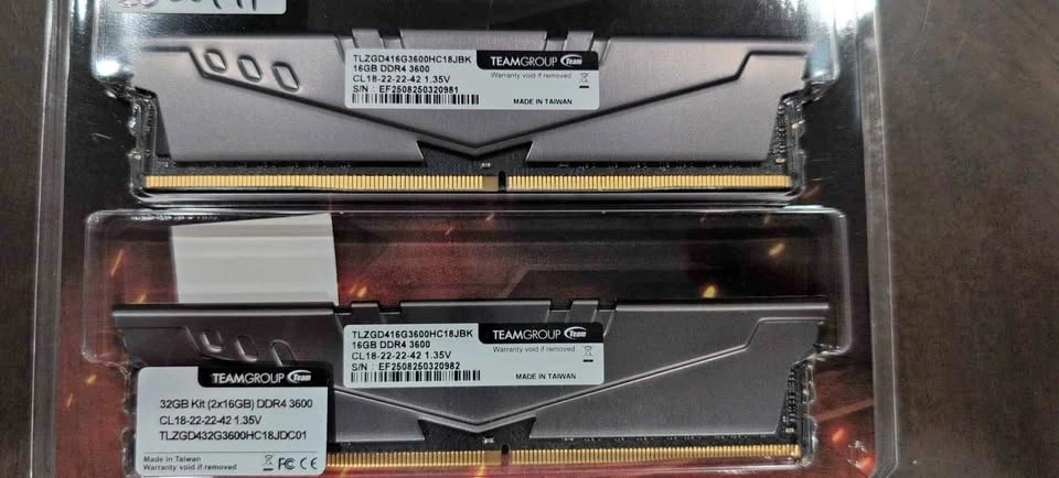 32GB DDR4 3600MHz RAM - Sealed pack