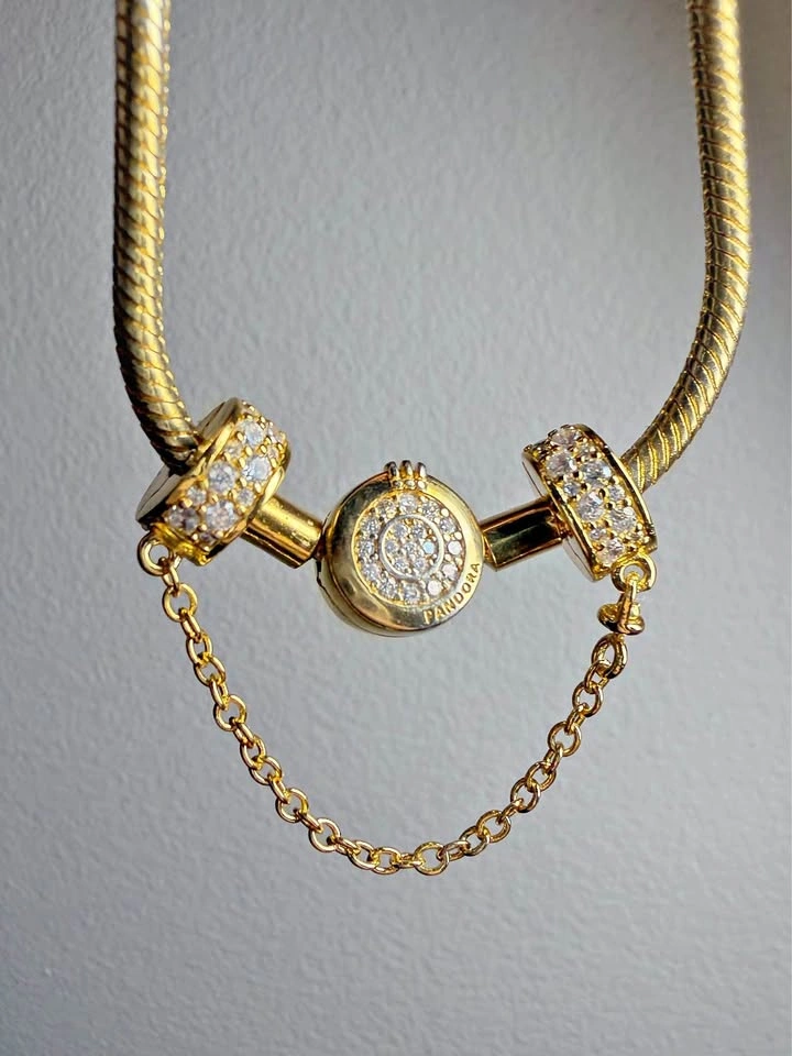 PANDORA gold safety chain