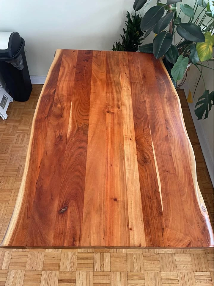 Solid Live Edge Wooden Dining Table - photo 2