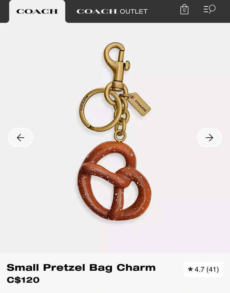 Coach Pretzel Bag Charm - photo 2