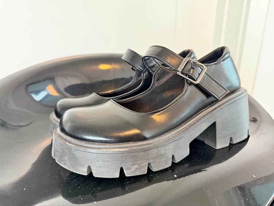 Black Mary Jane Platform Shoes