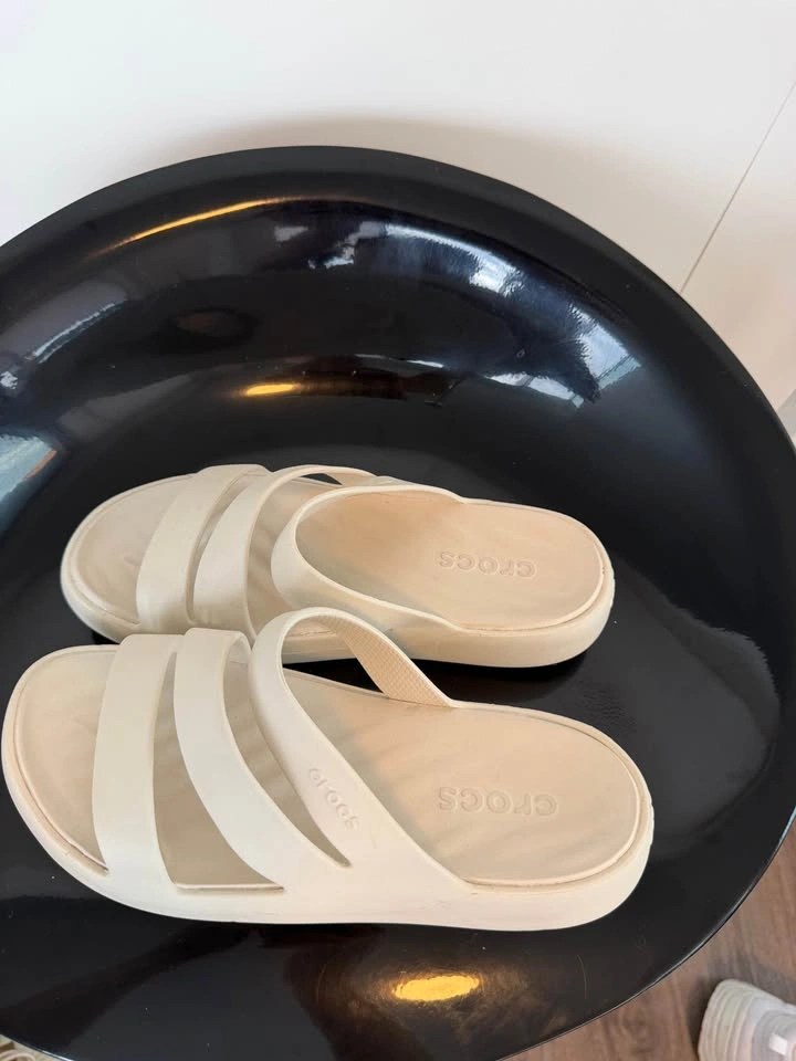 Crocs Slides in Cream - photo 2
