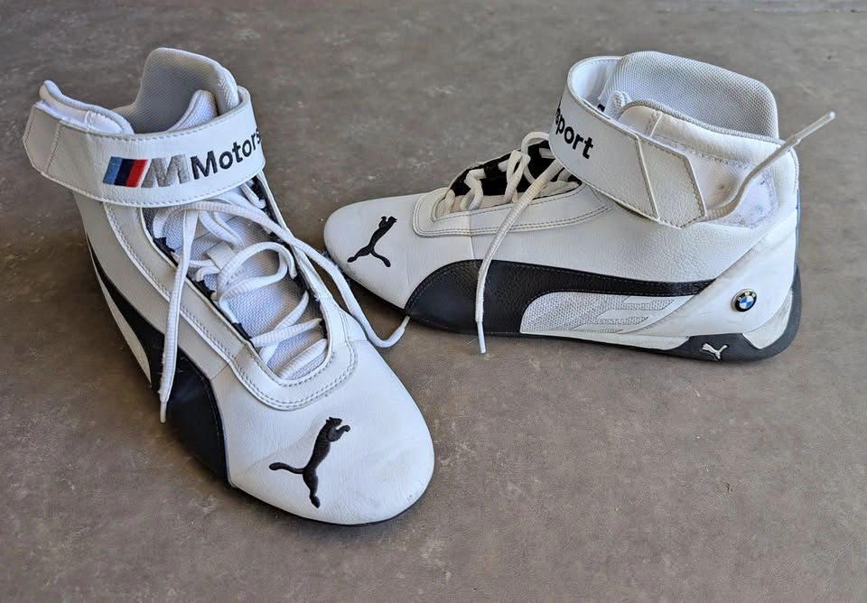 Puma BMW MMS R-Cat Mid Mens White Motorsport Sneakers Shoes