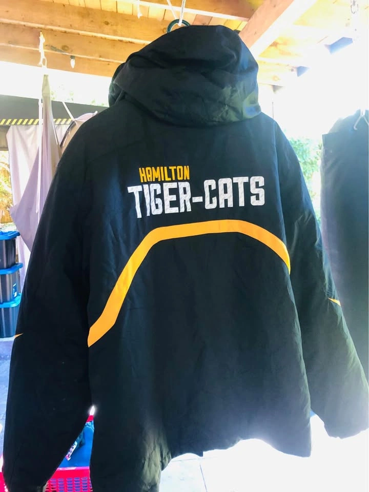 Reebok CFL Hamilton Tiger Cats Hoodie Shell & Zip Liner - Large - photo 2