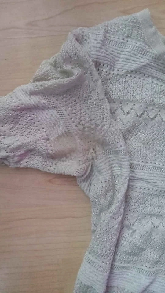 Laura Petites White Knit Short Sleeve Top Size S - photo 2