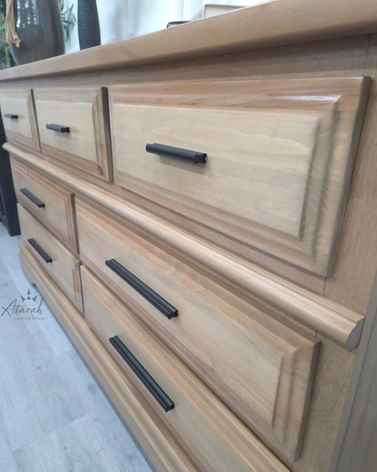 Solid Wood Dresser • Professionally Refinished • Natural Wood Fi - photo 4