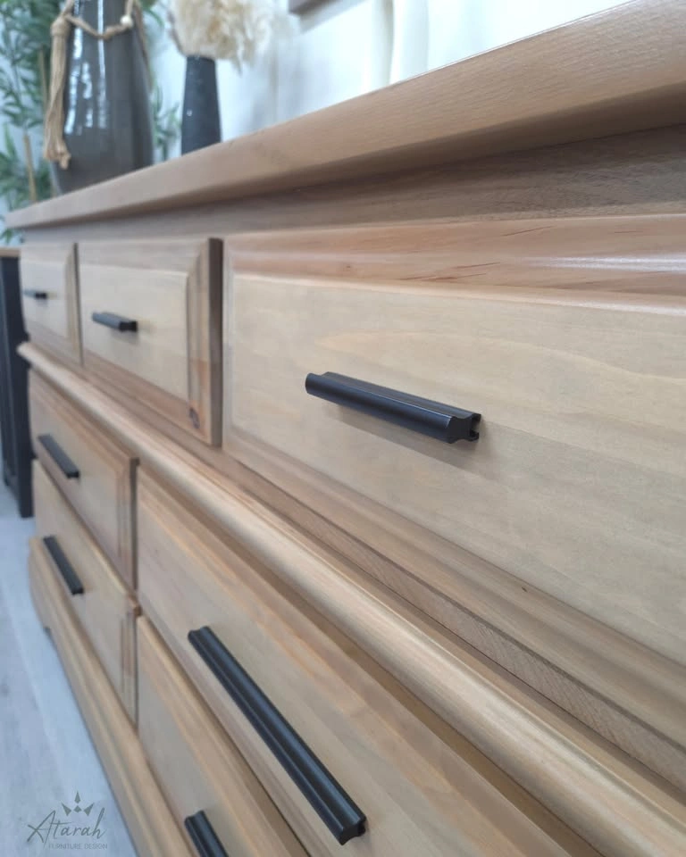 Solid Wood Dresser • Professionally Refinished • Natural Wood Fi - photo 5