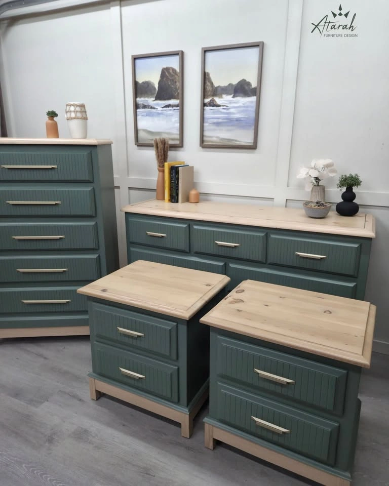 Calm Elevated Bedroom Set | Professionally Refinished - photo 2
