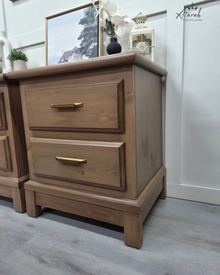 Warm Wood Nightstands – Timeless, Professionally Refinished Pair - photo 5