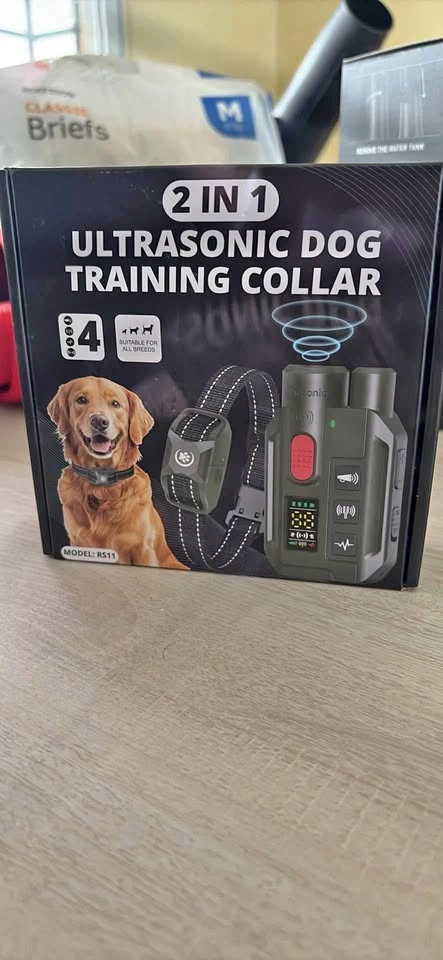 2-in-1 Dog Training Collar with Bark Control - Waterproof