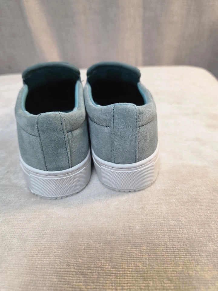 Womens Calla Woven Slip On Green B Suede Flat Sneaker Sz 7.5 M - photo 5