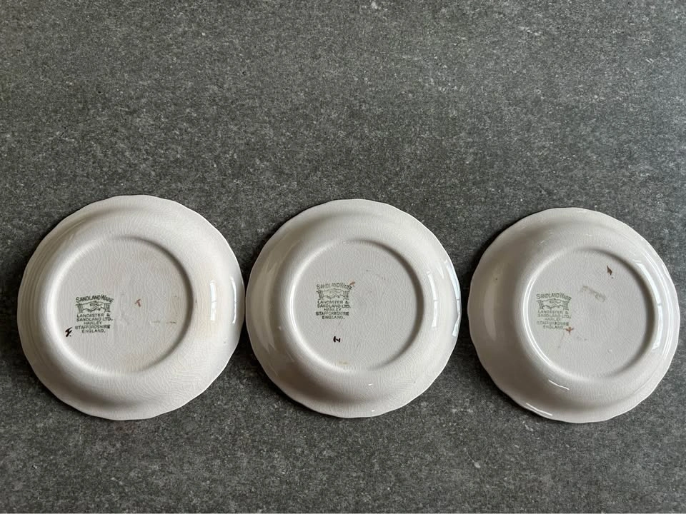 Vintage Sandland Ware Decorative Plates Set of 3 - photo 3