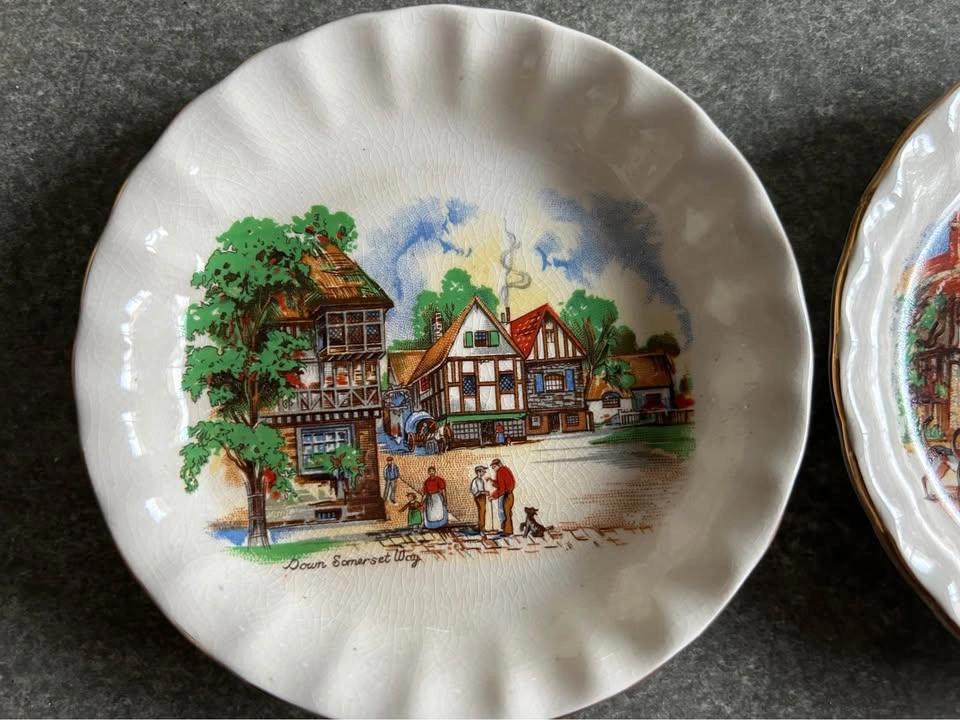 Vintage Sandland Ware Decorative Plates Set of 3 - photo 5