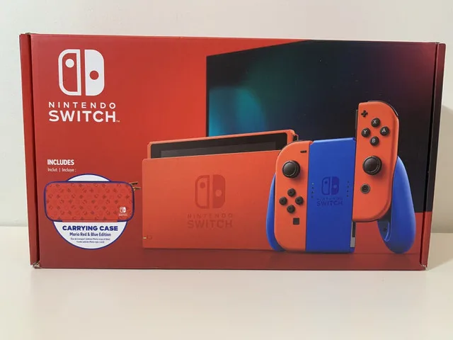 Brand new Mario Red and Blue edition Nintendo Switch thumbnail