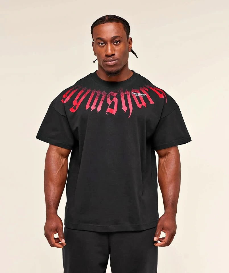 Gymshark Fade Graphic T-Shirt - GS Black | Size S