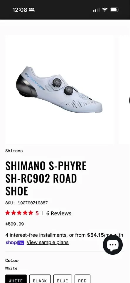 Shimano S-Phyre RC902 Road Shoes US 10.9