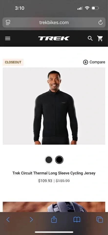 Trek Thermal Long Sleeve Jersey | Large