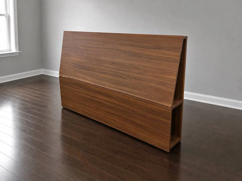 IKEA OPPDAL Queen Headboard with Storage - Medium Brown