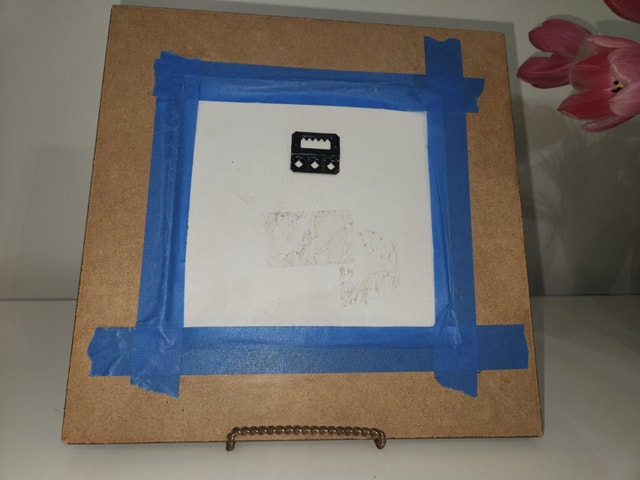 Modern Surrealist Artwork, Mixed Media Portrait in Ornate Frame - photo 5