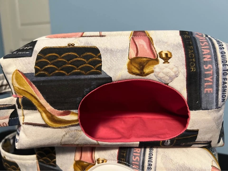 Glamorous Double Zipper Diaper Wipe Bag - photo 3