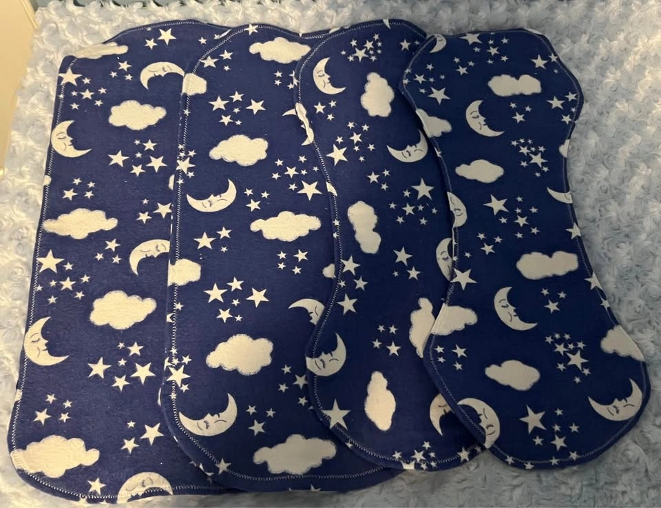 New Burp Cloths - 3 Flannel Layers - photo 3