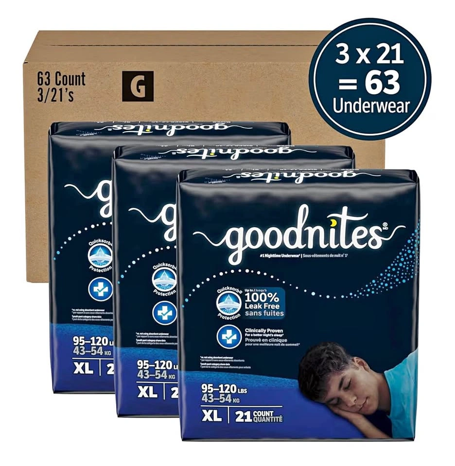 Goodnights xL (63 count) $50