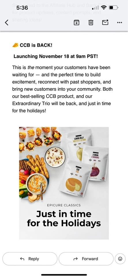 Ccb available to order!