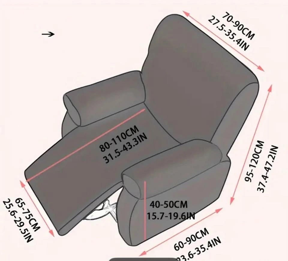 New Recliner Chair Covers (2) & Couch Cover (1) - photo 2