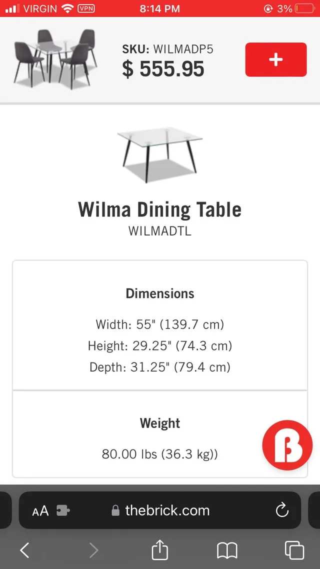 Elegant Glass Dining Table ‼️(TABLE ONLY)‼️ image indicator(3)