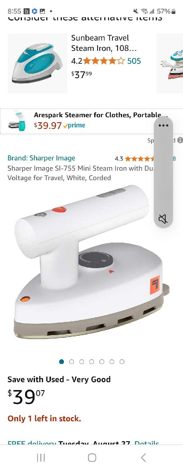 Dual Voltage Travel Iron - photo 2