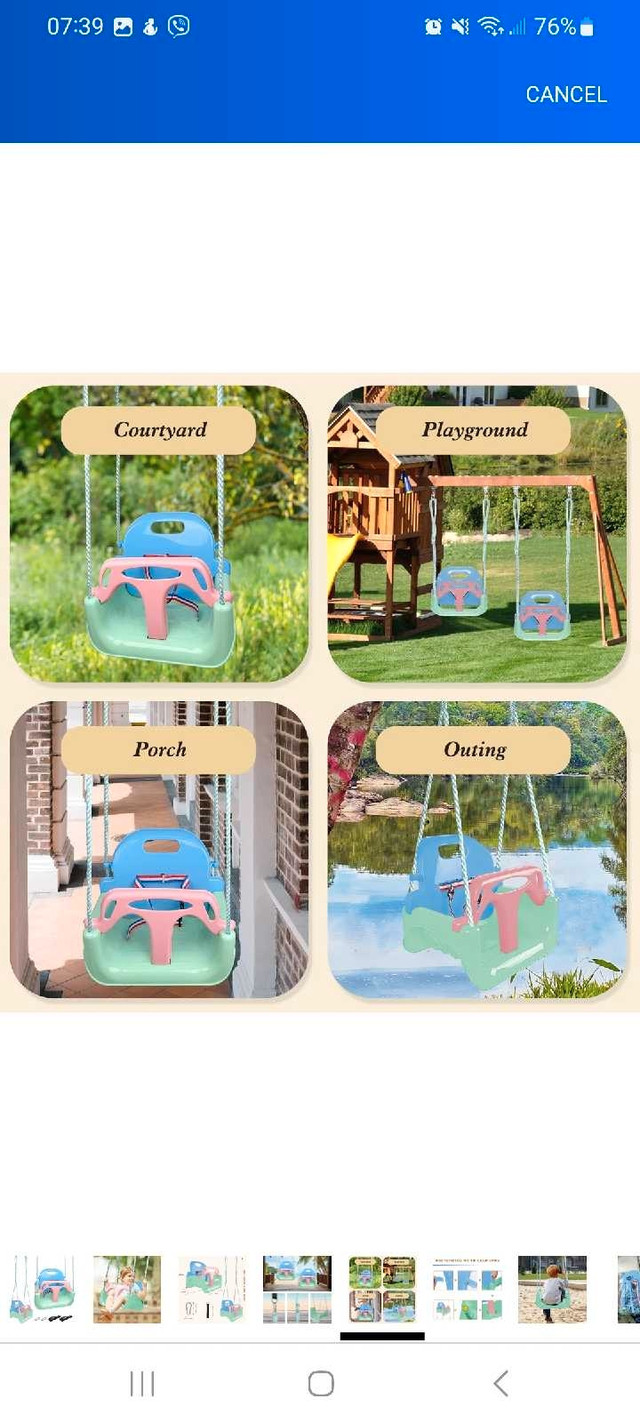Baby Toddler Swing - photo 3