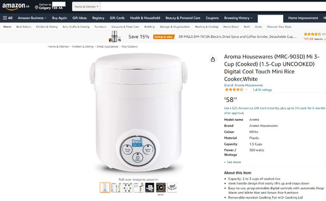 3 Cups Mini Rice Cooker - photo 3