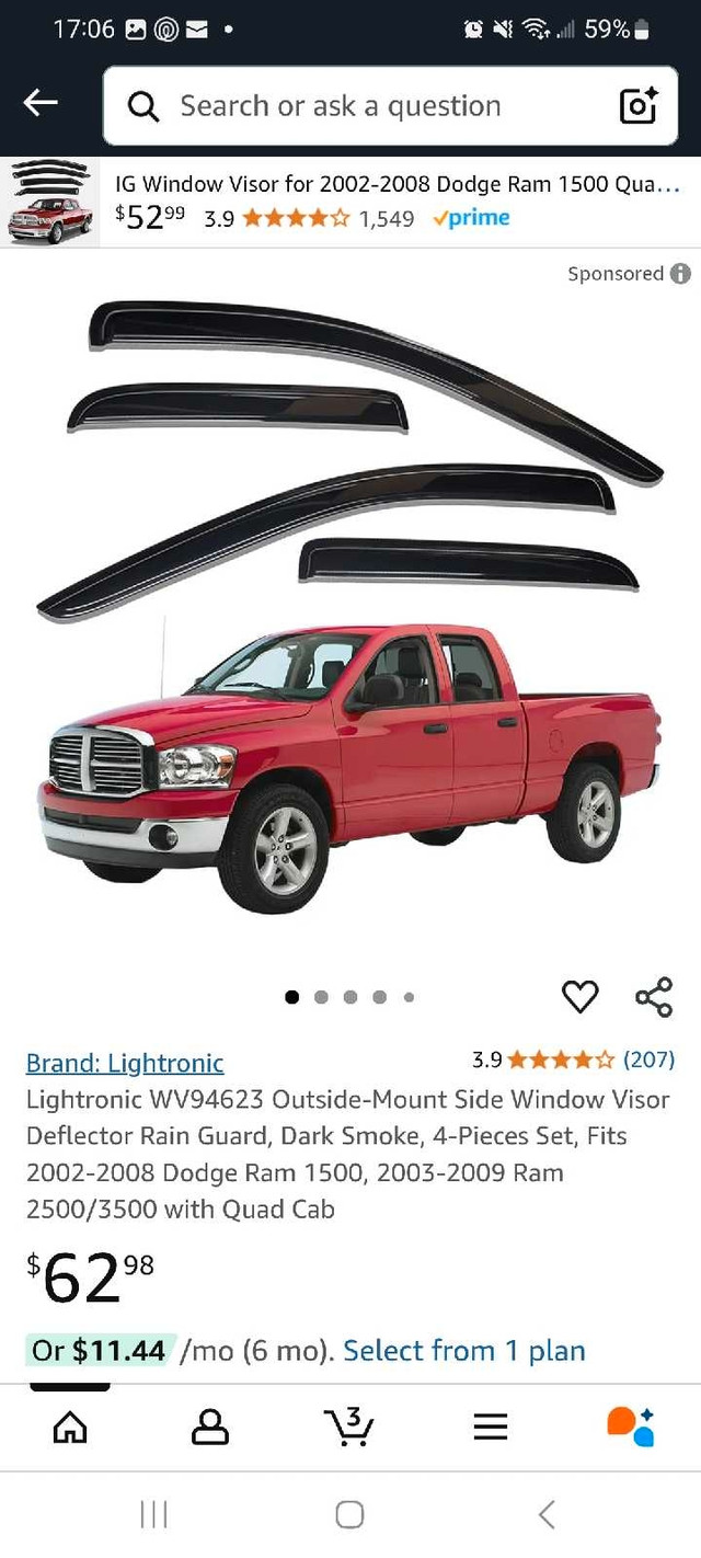 Dodge RAM Window Visors - photo 5