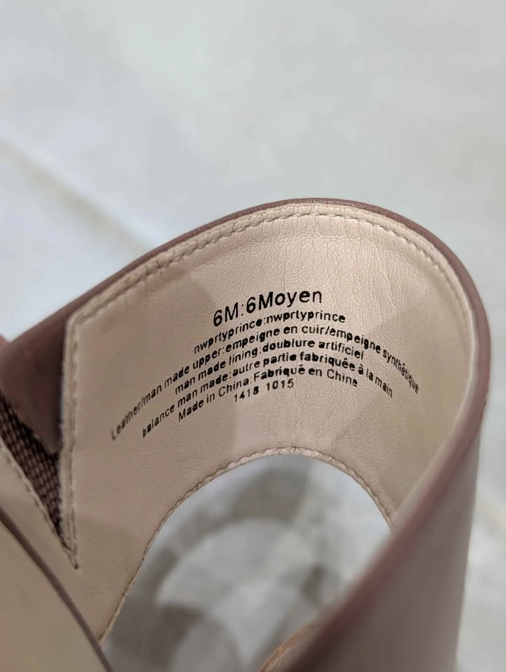 Nine West Mauve Block Heel Sandals Rose Gold Strap Size 6M - photo 2