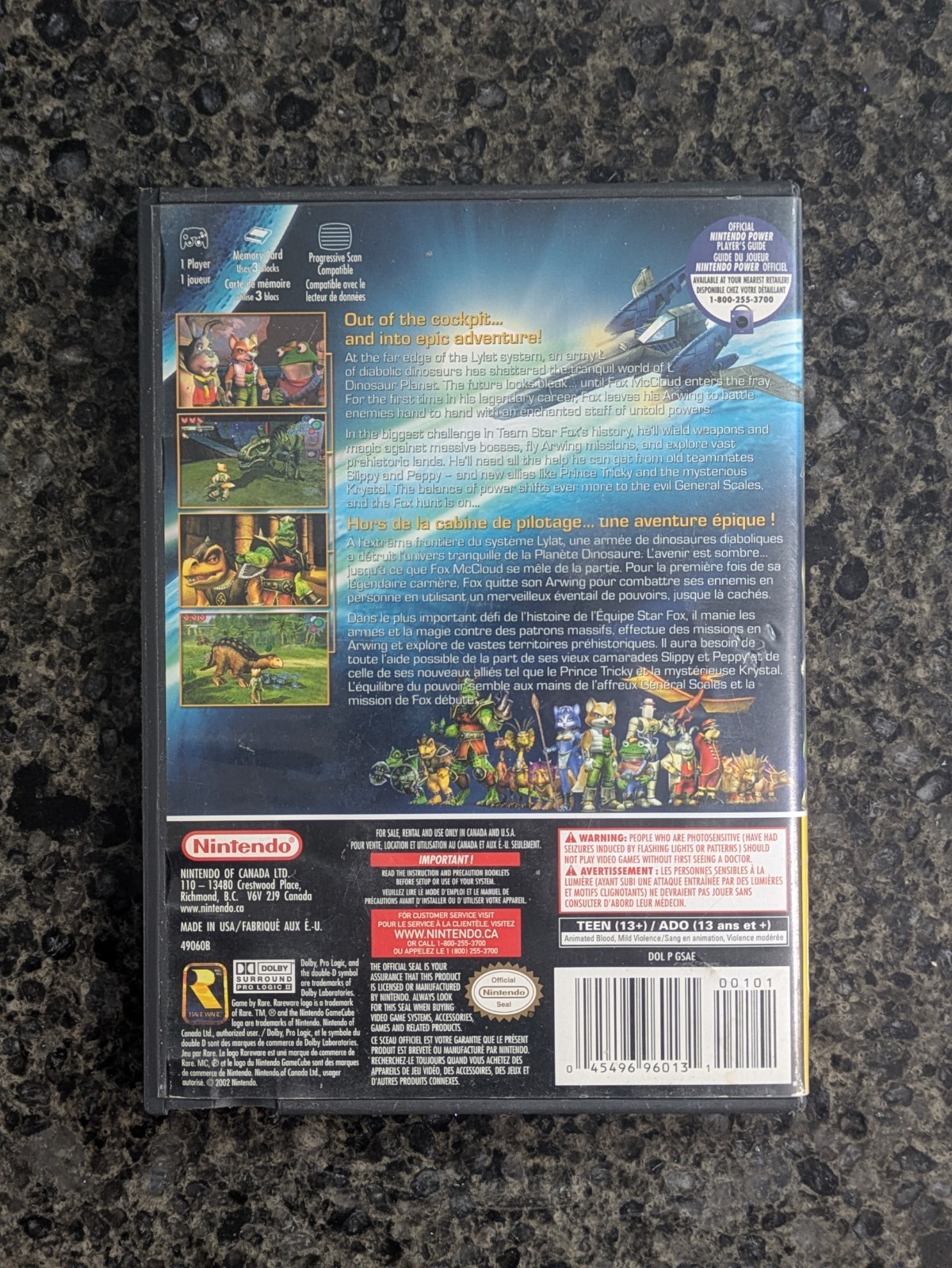 Starfox Adventures Nintendo GameCube Tested Working - w/ Case - photo 3