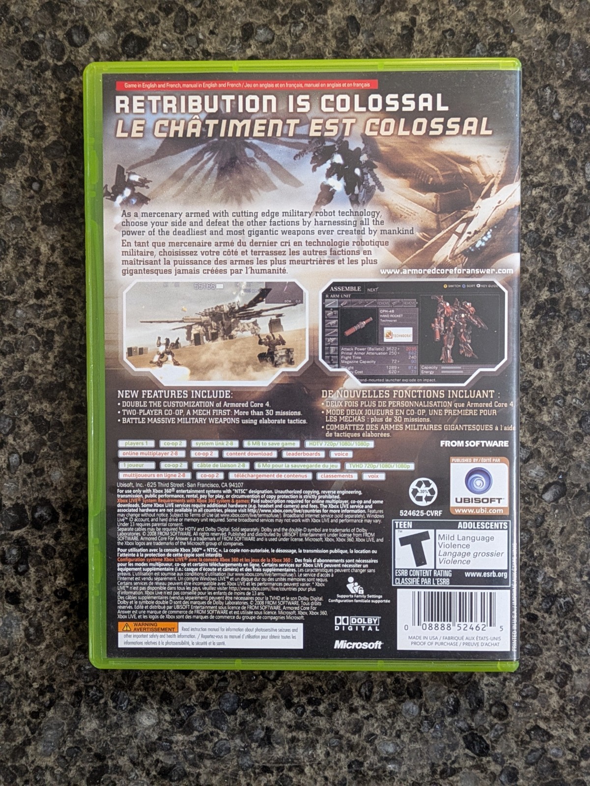 Armored Core For Answer (Xbox 360, 2008) CIB Tested - photo 4