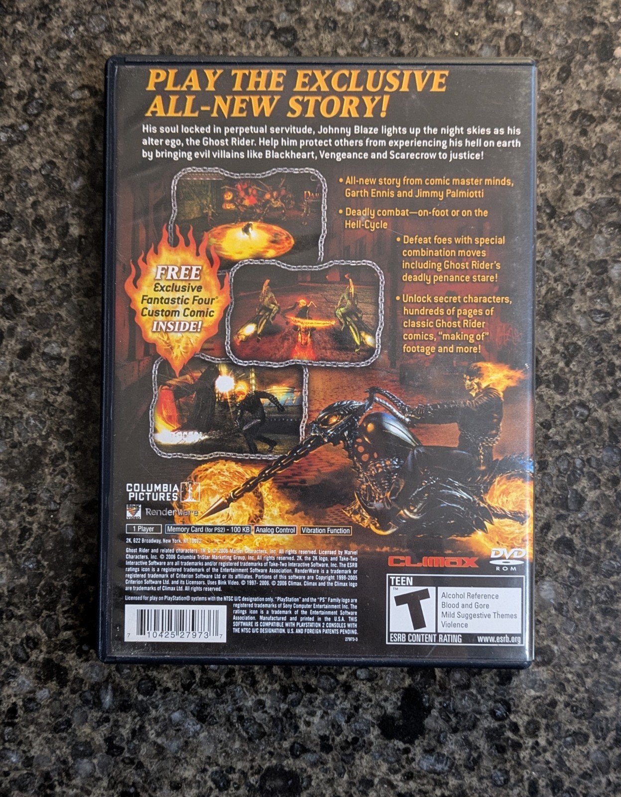Sony Playstation 2 Ghost Rider 2007 PS2 Complete CIB - photo 4