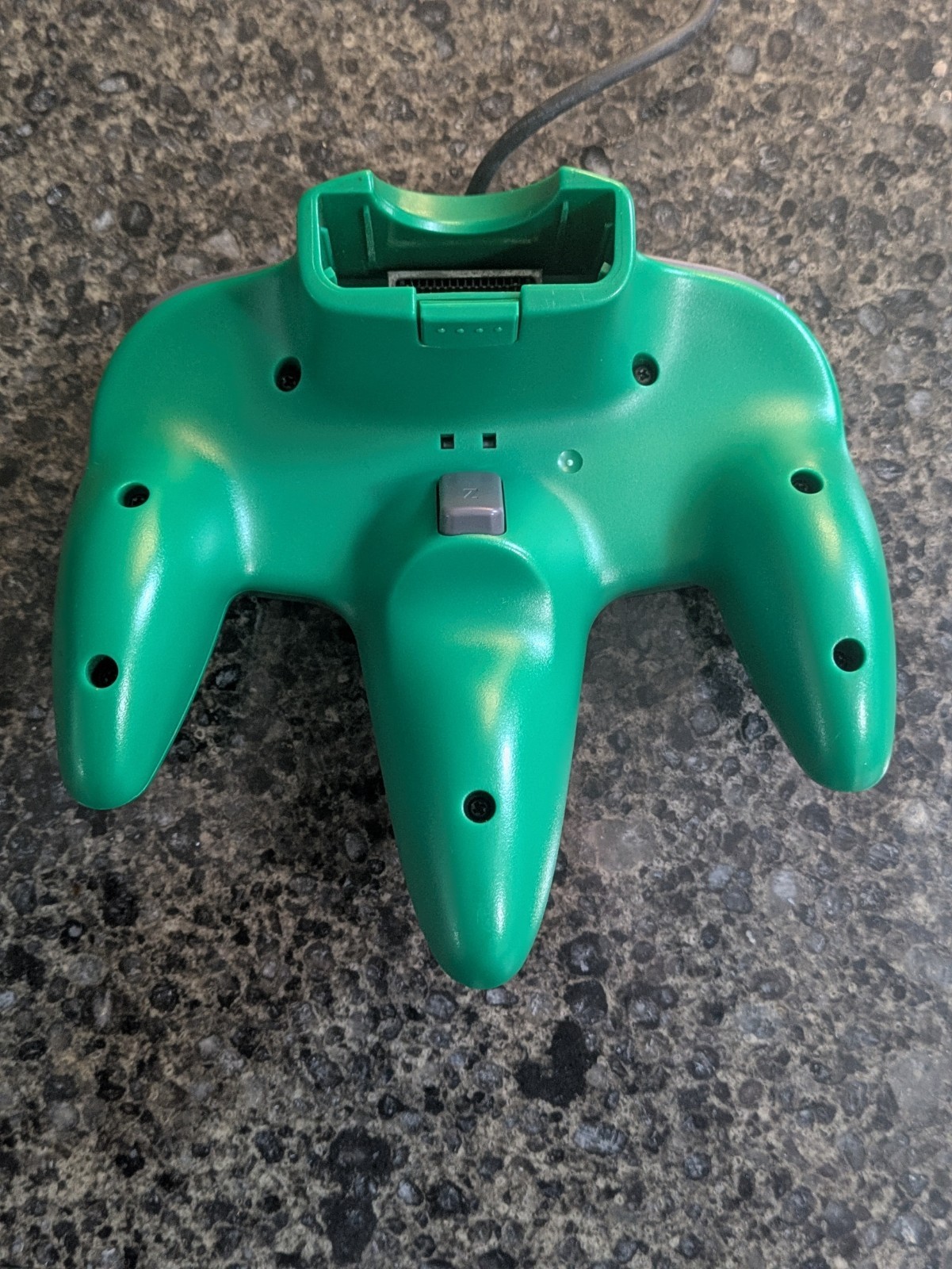 Original Nintendo 64 N64 Controller GREEN WORKING NICE GOOD STIC - photo 2