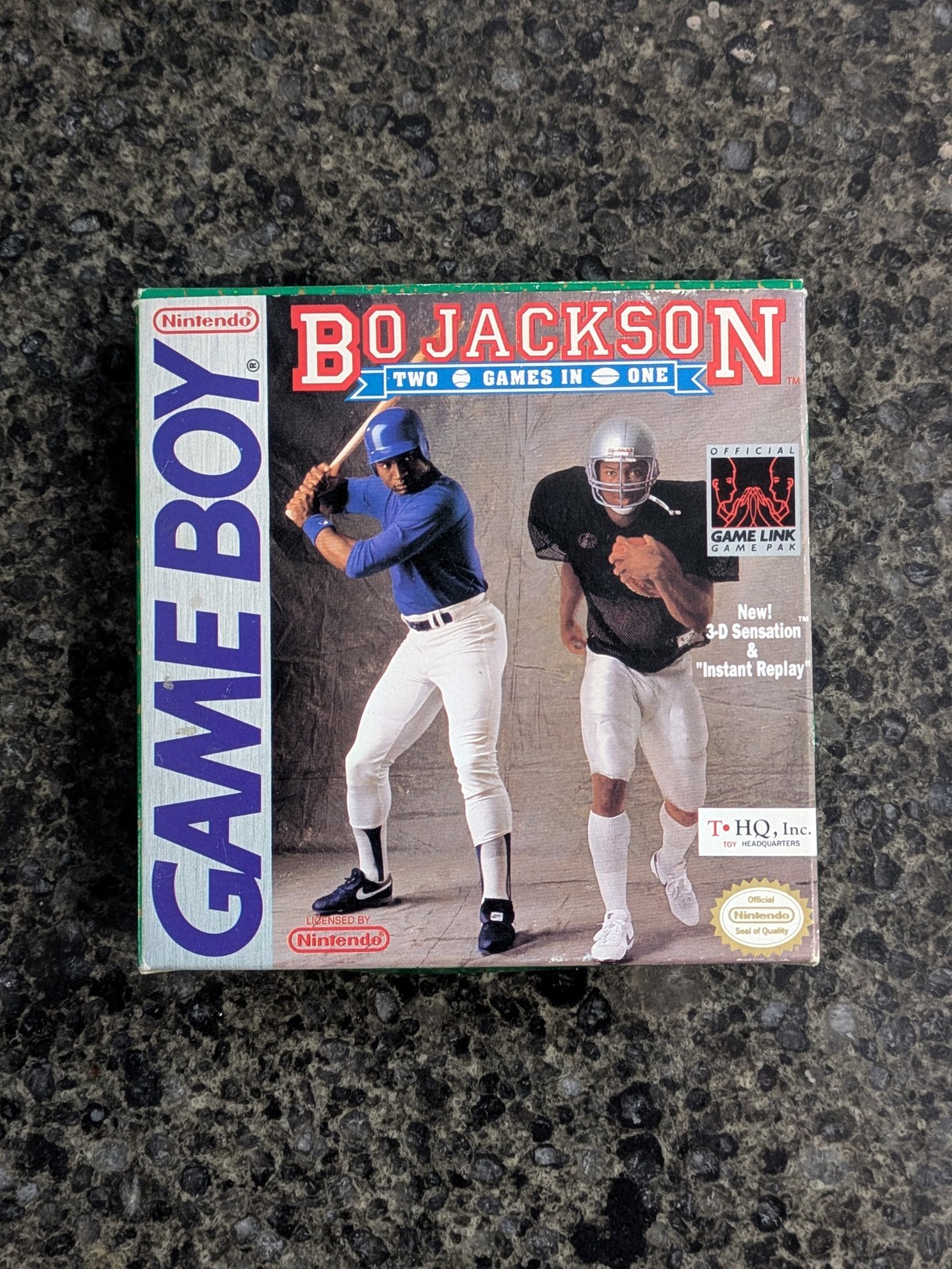 Nintendo Game Boy Bo Jackson Two Games In One 1991 CIB