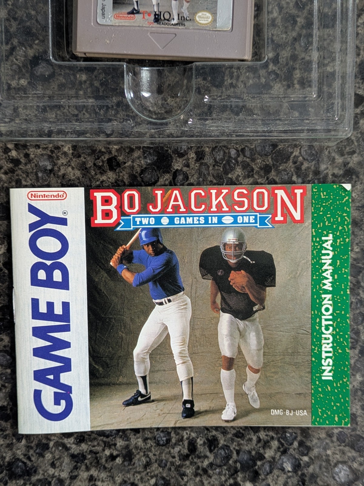 Nintendo Game Boy Bo Jackson Two Games In One 1991 CIB - photo 4